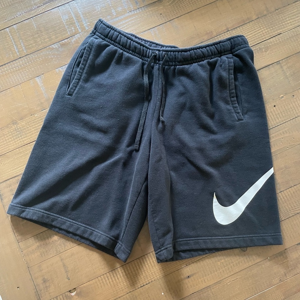 Nike Black Athletic Shorts with Elastic Waistband